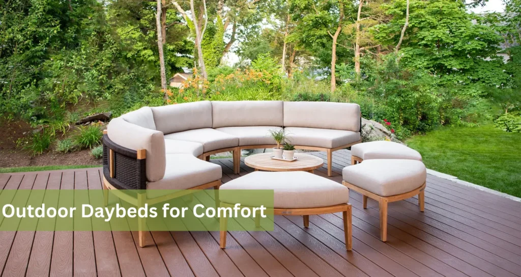 outdoor daybeds for comfort 