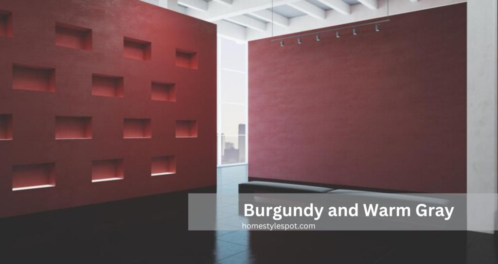 burgendy wall paint for garage