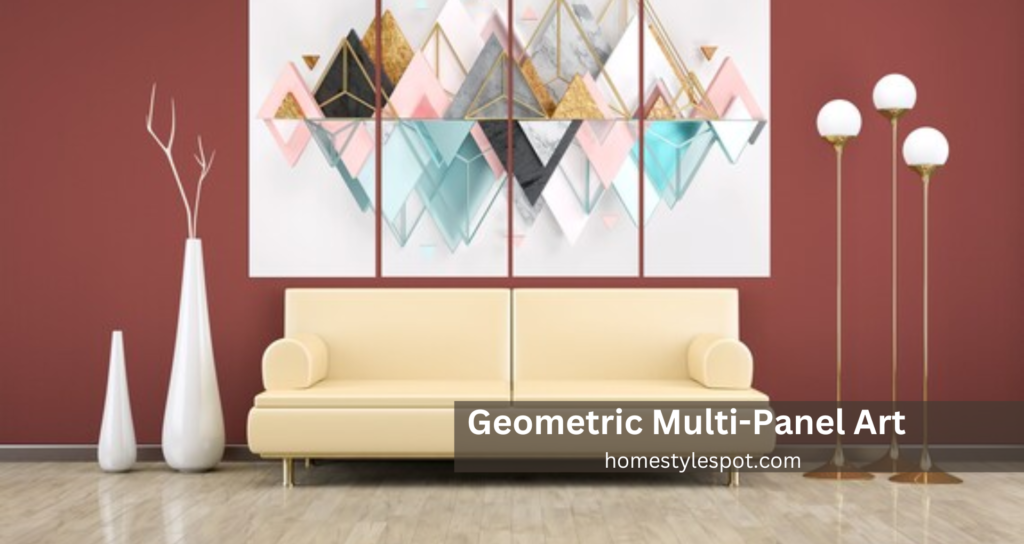 geometric panel wall art 