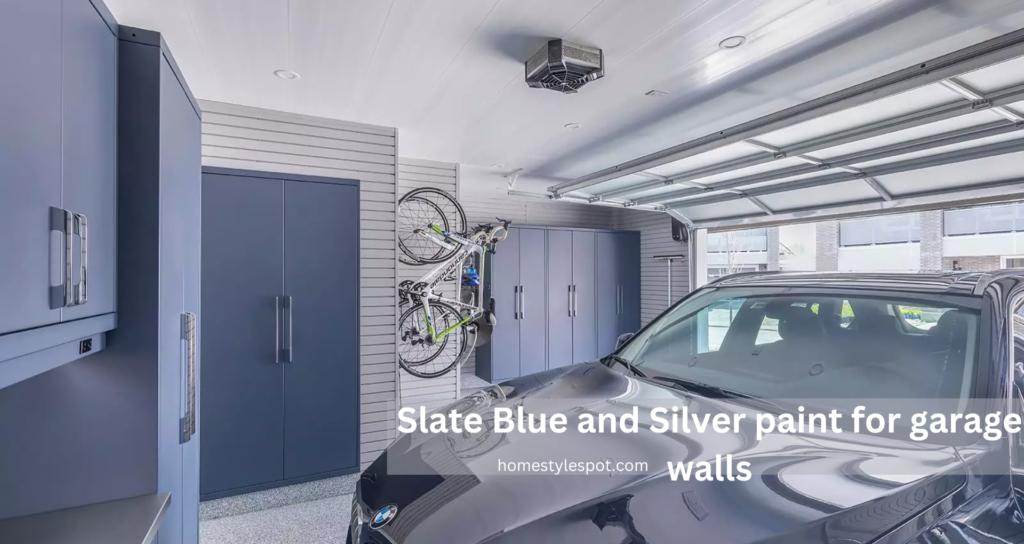 slate blue garage wall ideas