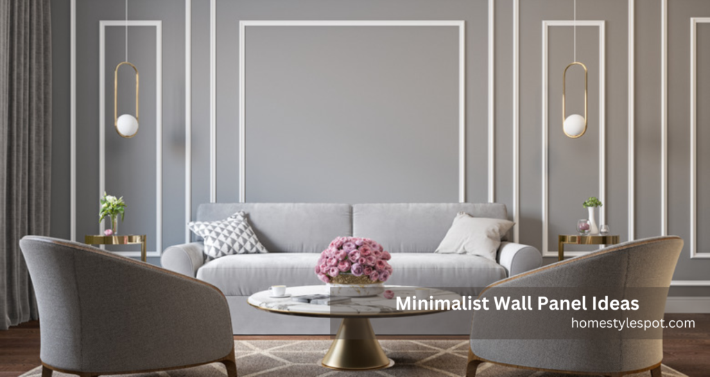 minimalist accent wall panels