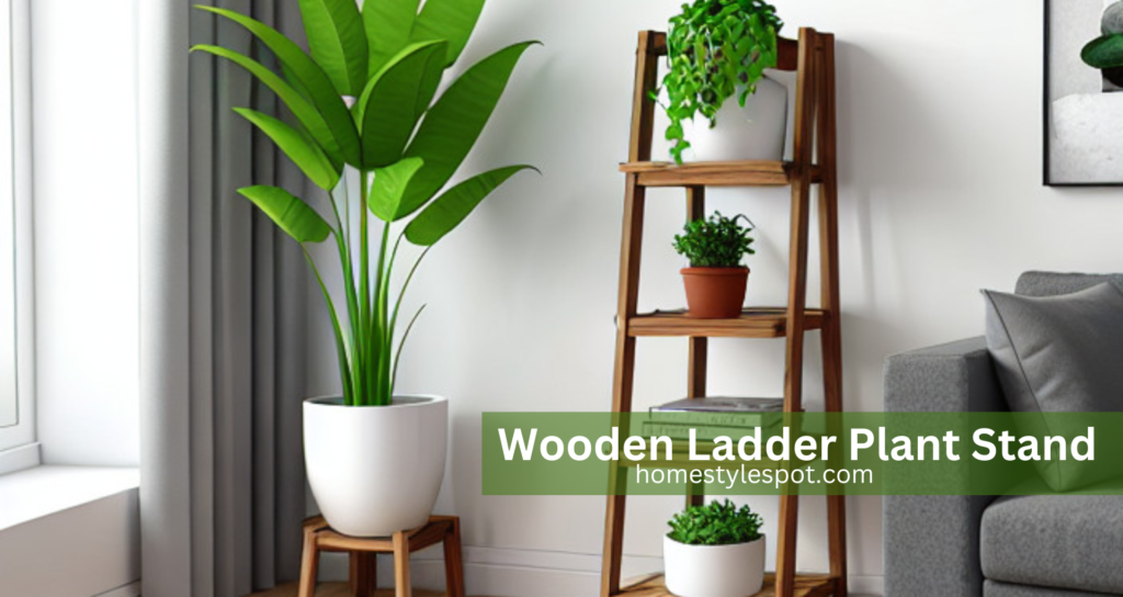 wooden indoor plant stand ideas